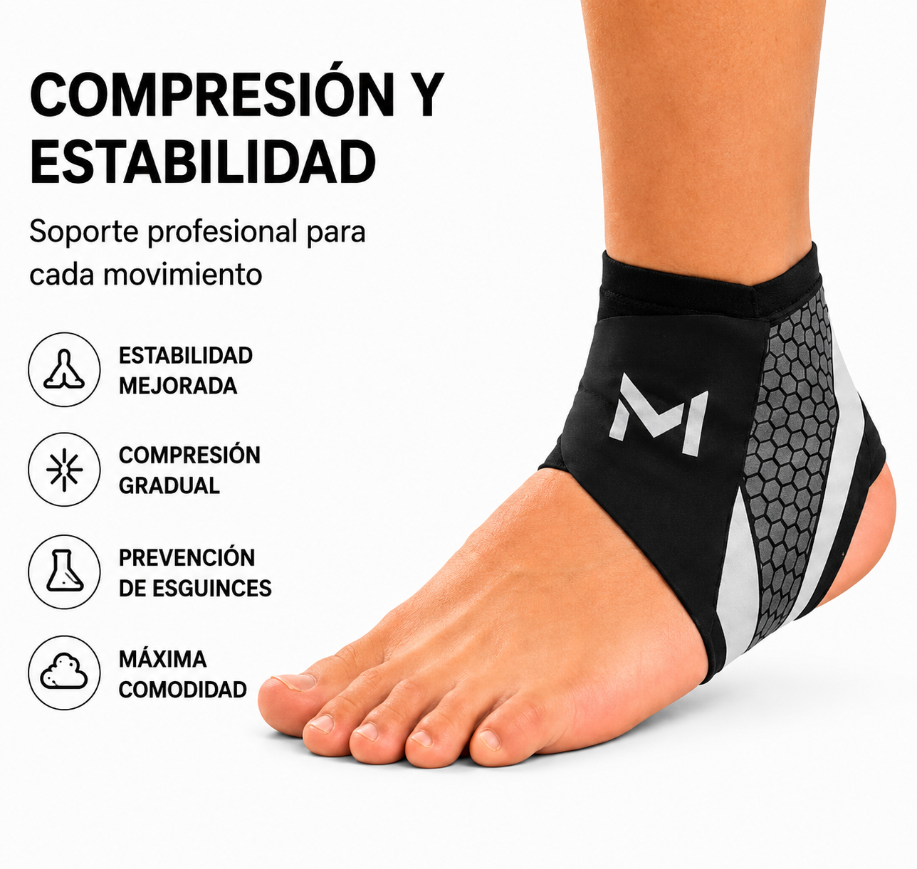 Tobillera de Compresión y Estabilidad